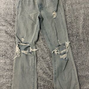 BDG Urban Outfitters Distressed Light Wash Bootcut Jeans Size Twenty Seven